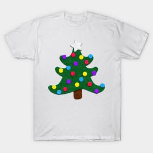 Cute Felt Look Christmas Trees | Cute Stickers by Cherie(c)2021 T-Shirt